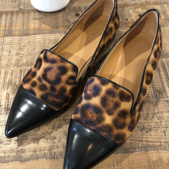 Nine West leopard leather & calf hair captoe flats - Picture 3 of 8